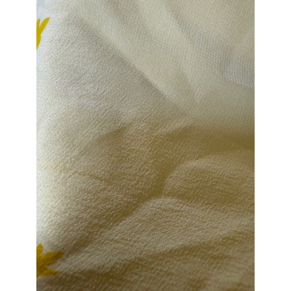 Donna Ricco 4 Petite Yellow Floral mini Dress 4P y2k fairy whimsi romantic silk - Picture 7 of 9